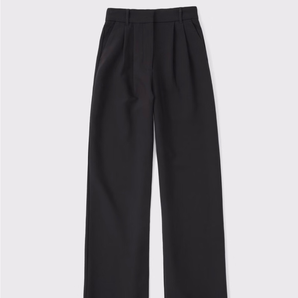 Abercrombie & Fitch Charcoal Pleated Trousers size 14